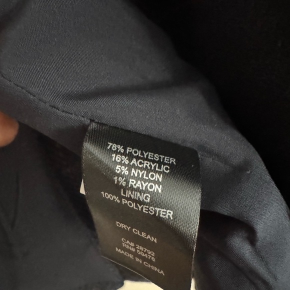 Navy Checkered Blazer - Picture 3 of 5